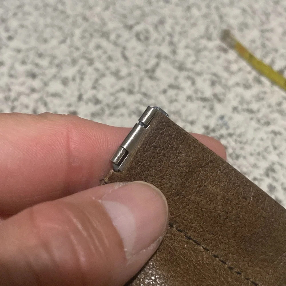 Vintage leather coin pouch